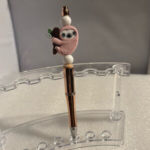 Sloth Beaded Ballpoint Pen